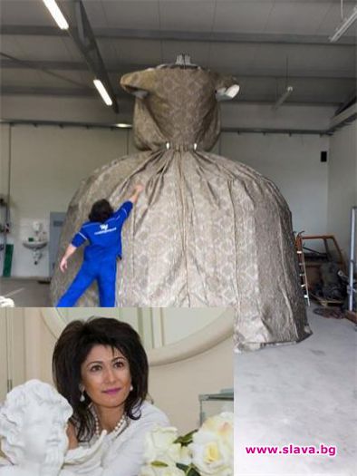 Нури Димитрова поставя рекорд с рокля на Екатерина Велика