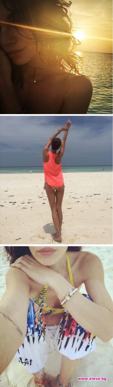 Диляна Попова пусна снимки от африканските плажове