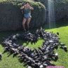 Джулиана Гани получи сърце от живи гълъби в Париж