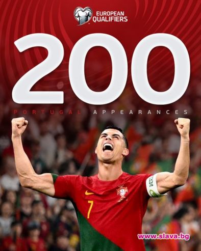 Кристиано Роналдо ознаменува мач номер 200 за Португалия с победен гол