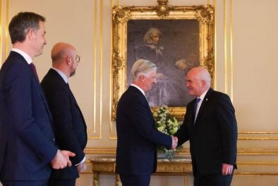 Кралят на Белгия прие премиера Главчев: Фото на деня