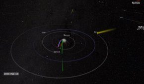Един метеор измина доста дълъг път от дома си, за да посети Земята.