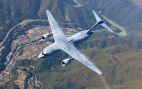 Транспортен самолет Kawasaki C-2 на японските сили за самоотбрана.