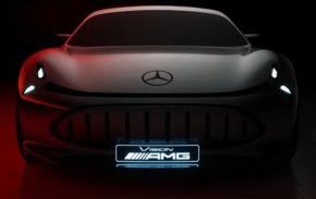 Специфичната за AMG радиаторна решетка с вертикални решетки е запазена като отличителна черта на марката - въпреки факта, че изцяло електрическото задвижване не изисква класически радиатор отпред