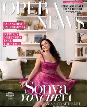Щастлива съм, че съм на корицата на декемврийския брой на Opera News преди "Федора" и "Норма" в Метрополитън опера