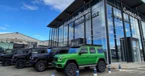 8 емблематични Mercedes-AMG G63 4×4 на квадрат бяха подготвени да отпътуват към своите собственици с приключенски дух от екипа на Силвър Стар София