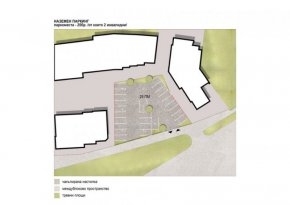  Върху общинския терен на Пазари Изток ЕАД ще бъдат обособени 25 паркоместа, 2 от които, предназначени за автомобили за хора със специални потребности. На място ще има и зарядна станция за електрически коли. 