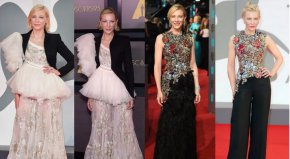 

След това имаше преработена рокля на Alexander McQueen, която бе превърнала в топ, който можеше да съчетае с панталон - показвайки какво може да направи една доза въображение в света на модата на червения килим. 