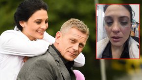 Вергов я е блъснал, след което я изритал с крак в лицето. При разпита на актьора той е отрекъл това.
