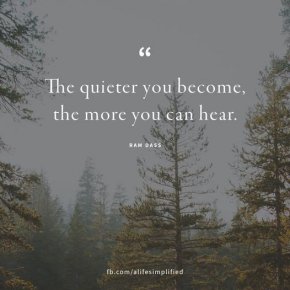 
Колкото по-тихи ставате, толкова повече можете да чувате
