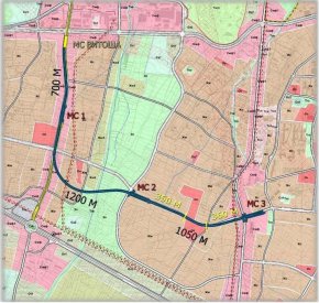 Разширението от 3 км започва от съществуващата метростанция „Витоша“, след това продължава по бул. „Черни връх“, като първата нова станция ще е между ул. „проф. Марин Големинов“ и ул. “Димитър Манчев“.