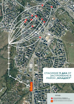 междублокови пространства в район Младост