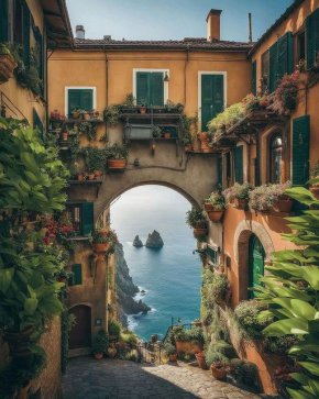 

Светлината в края на тунела, Чинкуе Терре, Италия