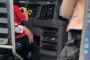 Съставиха акт на шофьора, дал на дете да кара автобус 