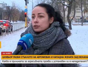 Стъклата са нарязали лицето и ръцете на потърпевшата