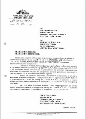 Изпращаме до компетентните органи сигнали със съмнения за корупция в АПИ: Нанков
