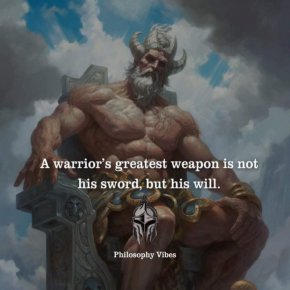 

Най-голямото оръжие на воина е не мечът, а волята му
