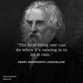 

Най-доброто нещо, което човек може да направи, когато вали, е да остави да вали