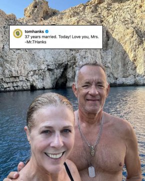  Том Ханкс и Рита Уилсън празнуват 37 години от сватбата си