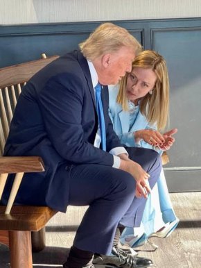   Тръмп не е сам на Г7, с него е Мелони     