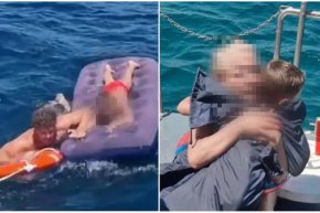  Течение отнесе баба и 5-годишно внуче на дюшек 4 км навътре в морето 