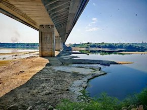 Дунав изсъхна в жегата при Видин: ФОТО НА ДЕНЯ