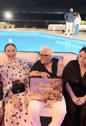 Кристиано на рождения ден на Пепино ди Капри