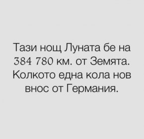Смях: Тази нощ Луната беше на 384 780 км от Земята – колкото една кола нов внос от Германия