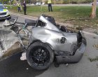 Автомобил се размаза с 218 км/ч в дърво на бул. Ботевградско шосе