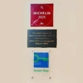 InterContinental Sofia: Горди сме, че сме носители на отличието Michelin Key за втора поредна година