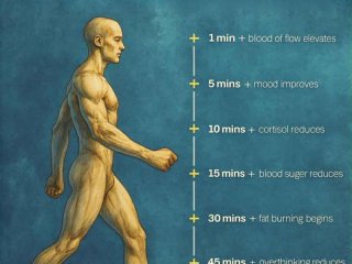 Минутка по минутка: как един час ходене променя тялото и настроението