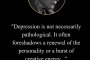 Депресията не е непременно патологична. Често тя предвещава обновление на личността или изблик на творческа енергия: Карл Юнг