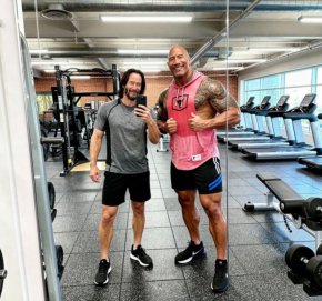 Киану и Скалата се засякоха във фитнеса: ФОТО НА ДЕНЯ