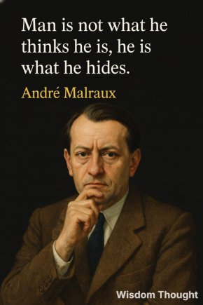Човекът не е това, което мисли, че е; той е това, което крие