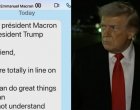 Тръмп разкри лично съобщение от Макрон