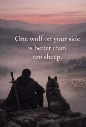 Един вълк на твоя страна струва повече от десет овце