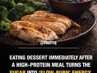 НЕ дебелеем при десерт веднага след протеиново основно ястие, само на гладно