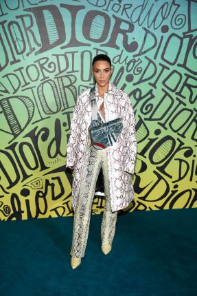 Гришо и Нина Добрев на синия килим на Dior в Маями
