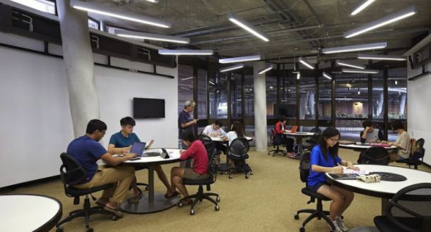 Иновативна университетска сграда без ъгли - Сингапур