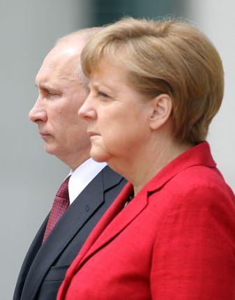 Путин и Меркел