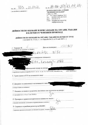 Държавата раздава органи по телефона