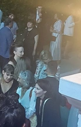 На парти с М. Бакалова, довечера и на бала на Шарън Стоун