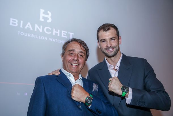 Bianchet представи часовника Flying Tourbillon Grande Date в София с Григор Димитров