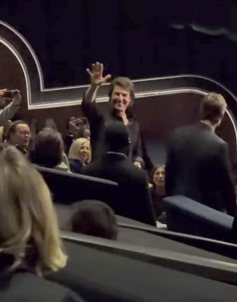   Порязов с Том Круз на премиерата на Running Man в Лондон