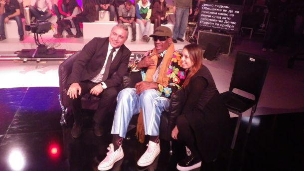 Лошото момче на NBA Денис Родман и футболната легенда Христо Стоичков в Къртицата