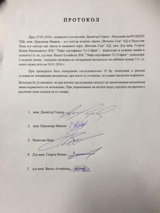 Симеоновският лифт е в пълна техническа изправност