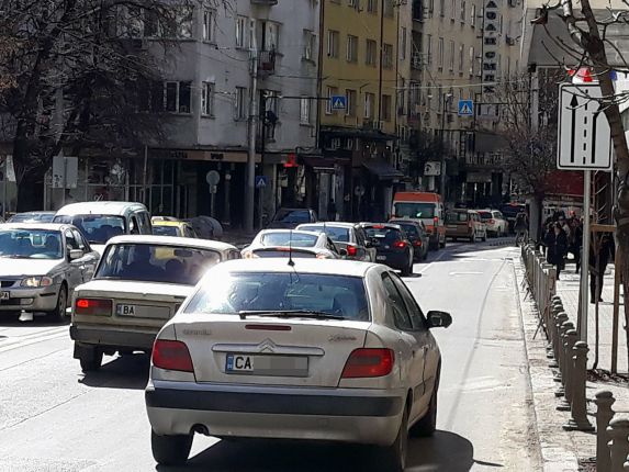 Ден на задръстванията в сърцето на София