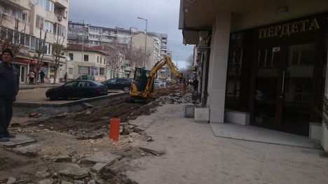    Бетонираха дървета на варненска улица 
