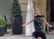 Селин с импровизиран концерт пред хотела си в Париж