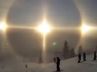 Скьор засне ангел в небето над планините на Швеция